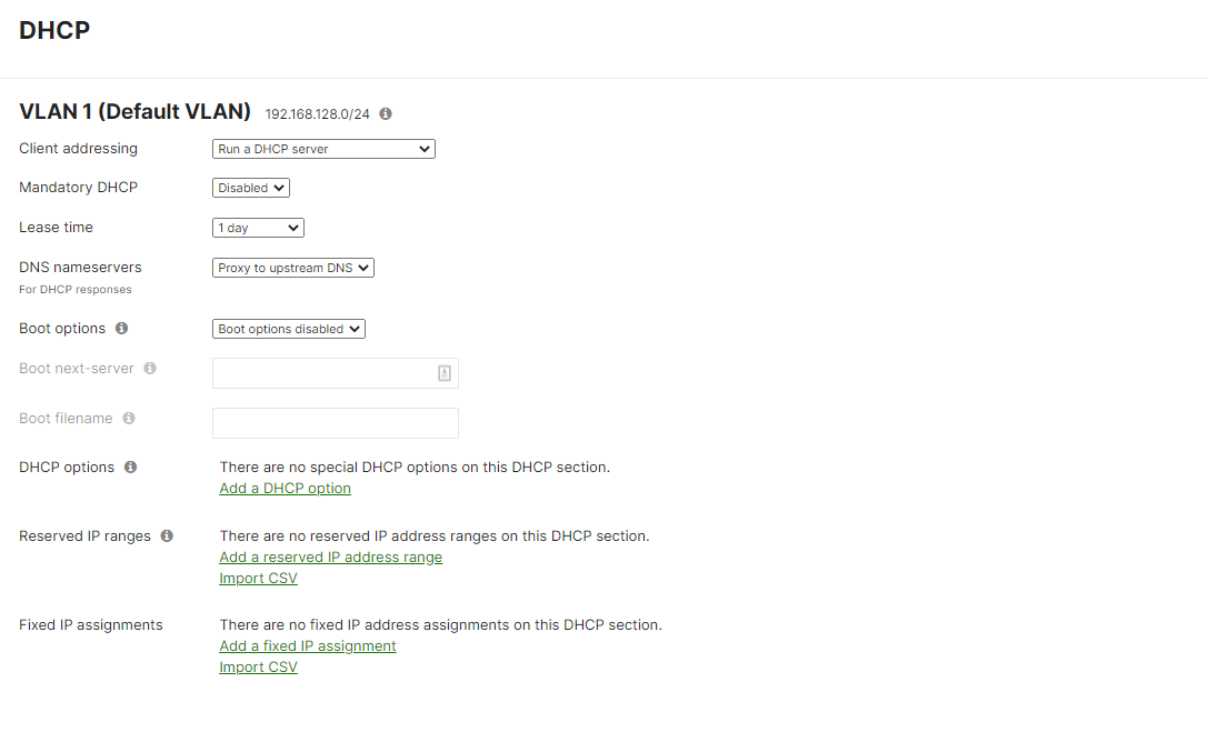 Meraki MR Access Point DHCP Configuration