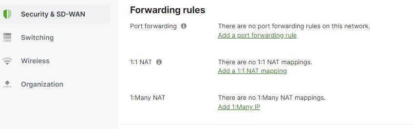 Meraki MR Access Point Forwarding Rules