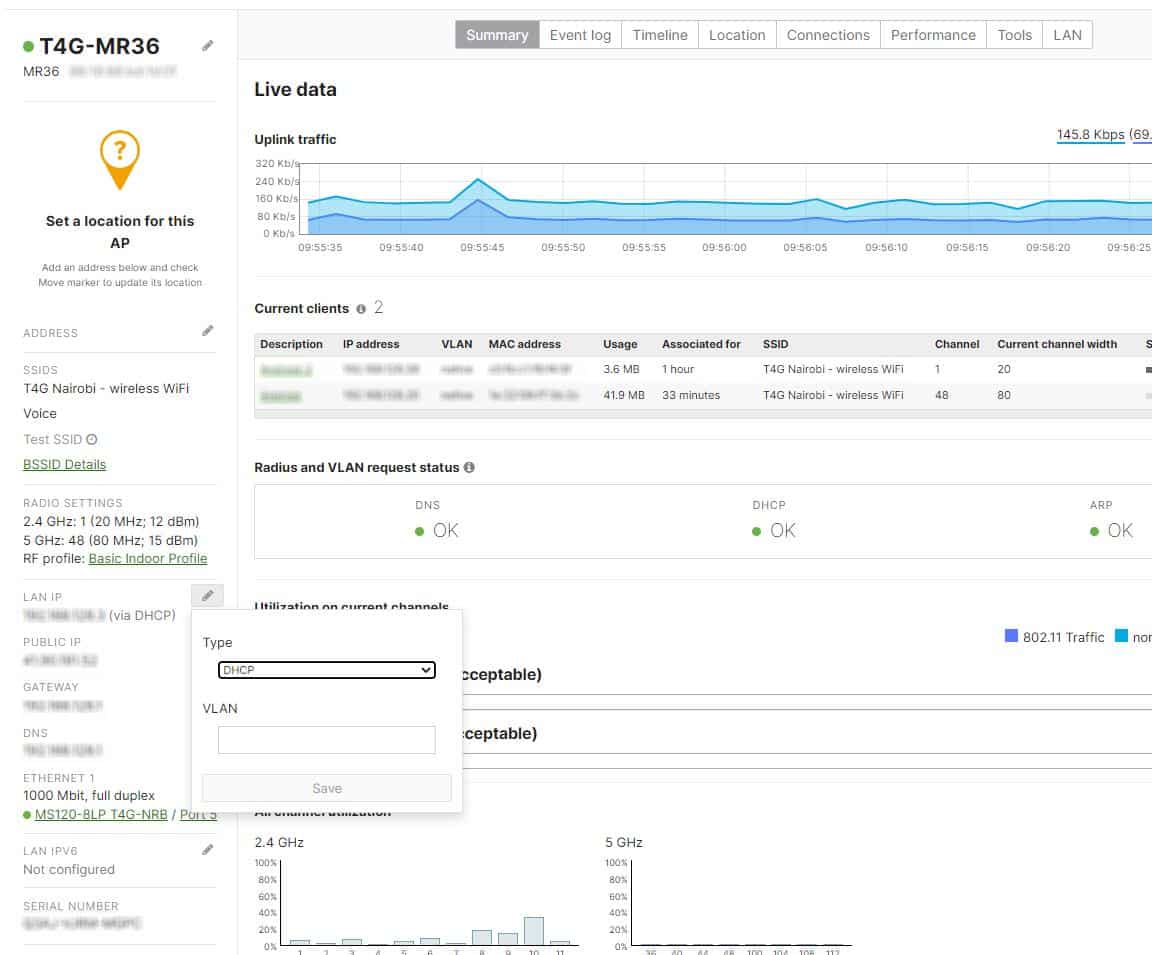 Meraki MR Access Point Incorrect VLAN Configuration