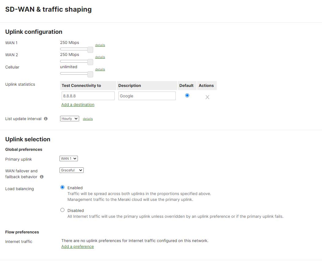 Meraki MR Access Point Security SD-WAN Configuration