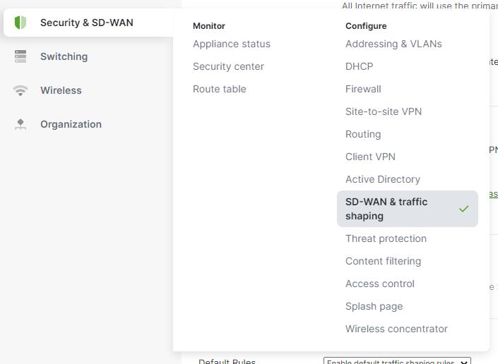 Meraki MR Access Point Security SD-WAN Option