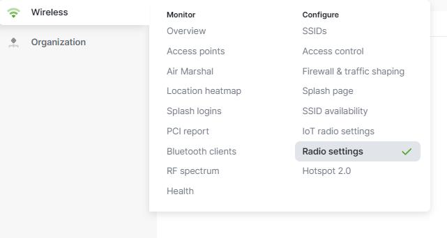 Meraki MR Access Point Wireless Overview Overlaping Channels